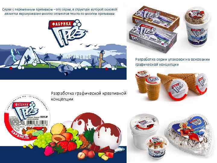 Серия с переменным признаком – это серия, в структуре которой основой является варьирование многих