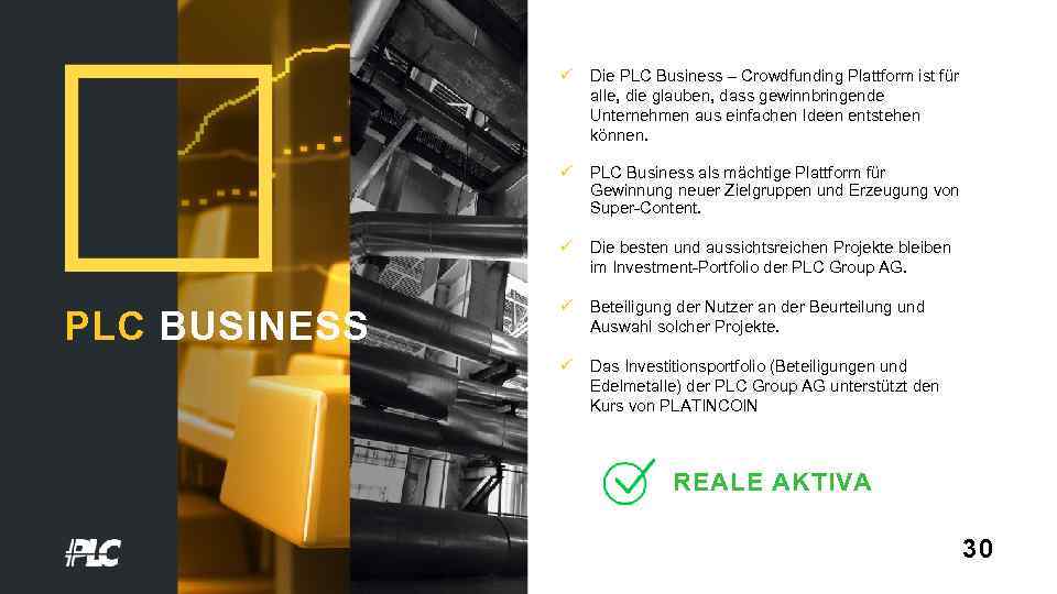 ü ü PLC Business als mächtige Plattform für Gewinnung neuer Zielgruppen und Erzeugung von