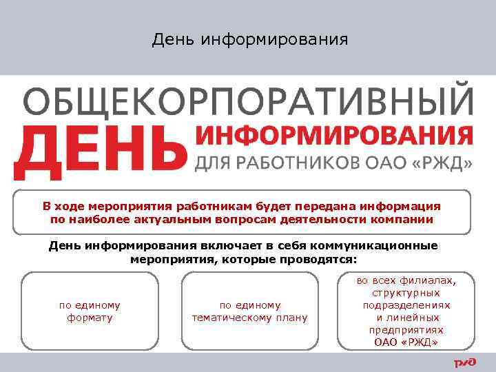 День информирования