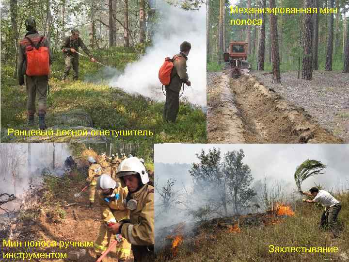 Механизированная мин полоса Ранцевый лесной огнетушитель Мин полоса ручным инструментом Захлестывание 