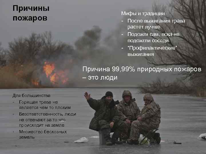 Причины пожаров Мифы и традиции - После выжигания трава растет лучше - Подожги сам,