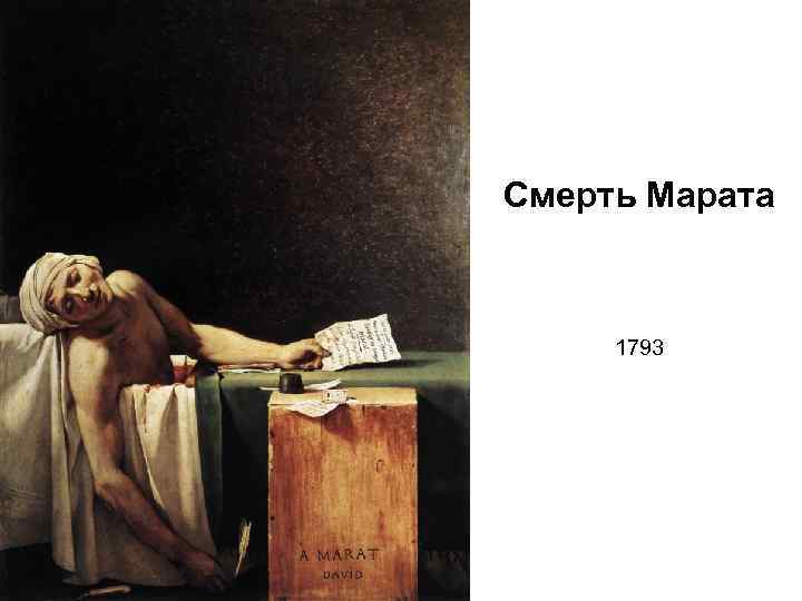 Смерть Марата 1793 