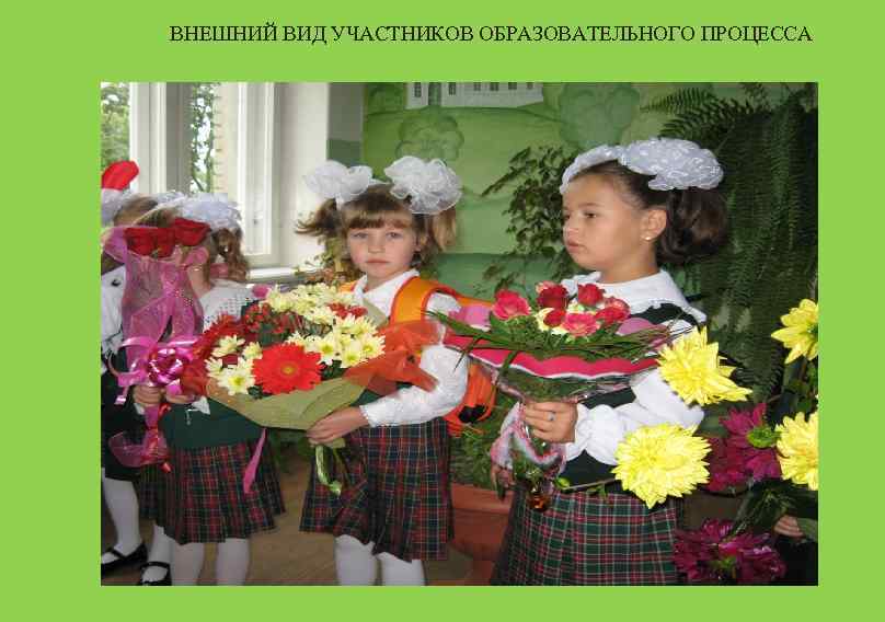 ВНЕШНИЙ ВИД УЧАСТНИКОВ ОБРАЗОВАТЕЛЬНОГО ПРОЦЕССА 