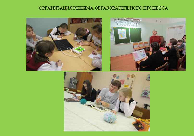 ОРГАНИЗАЦИЯ РЕЖИМА ОБРАЗОВАТЕЛЬНОГО ПРОЦЕССА 