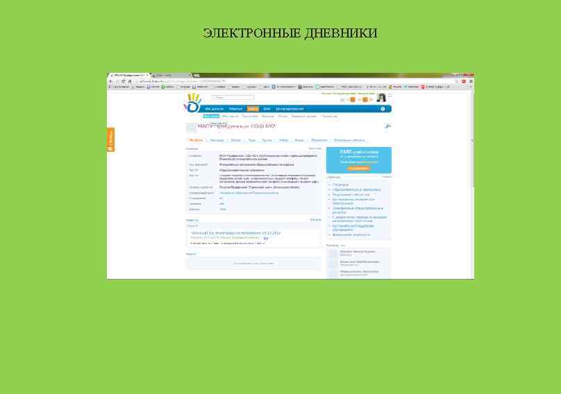 ЭЛЕКТРОННЫЕ ДНЕВНИКИ 