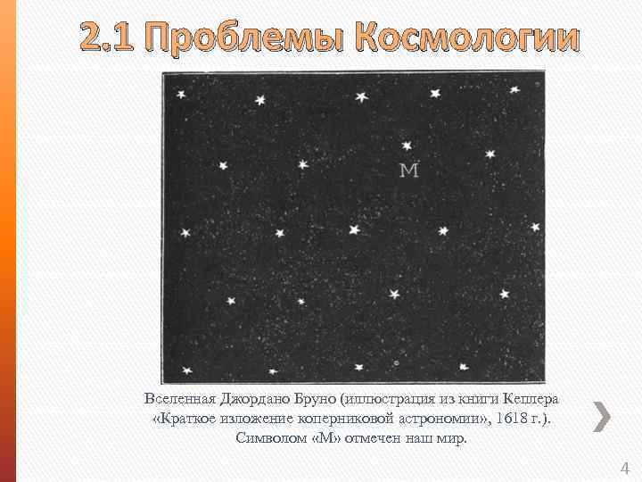 2. 1 Проблемы Космологии Вселенная Джордано Бруно (иллюстрация из книги Кеплера «Краткое изложение коперниковой