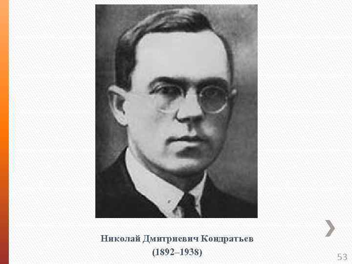 Николай Дмитриевич Кондратьев (1892– 1938) 53 