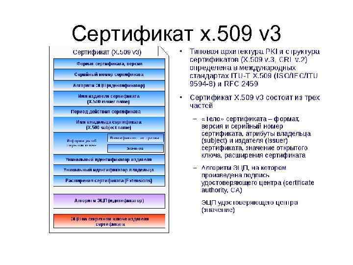 Сертификат x. 509 v 3 