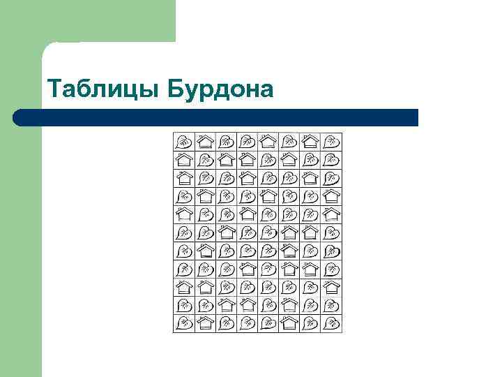 Таблицы Бурдона 