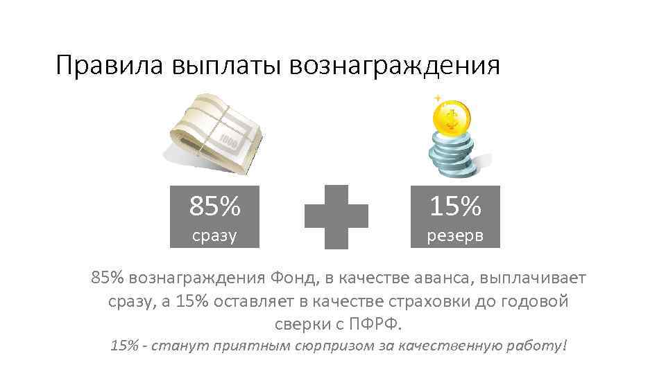 Вознаграждение управляющего 7 процентов. Выплата комиссионного вознаграждения. Оплата гонорара.