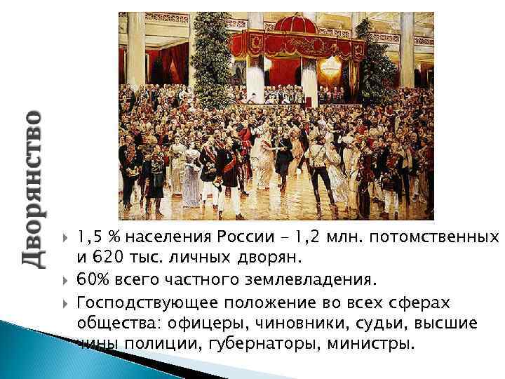  1, 5 % населения России – 1, 2 млн. потомственных и 620 тыс.