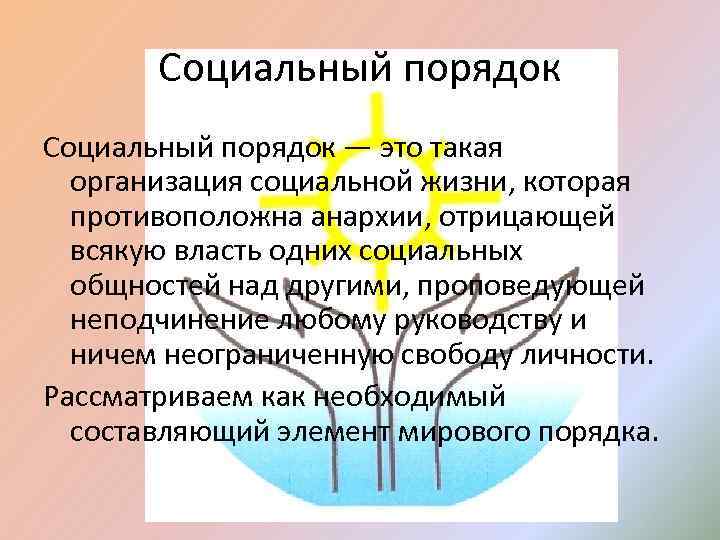 Социальный порядок