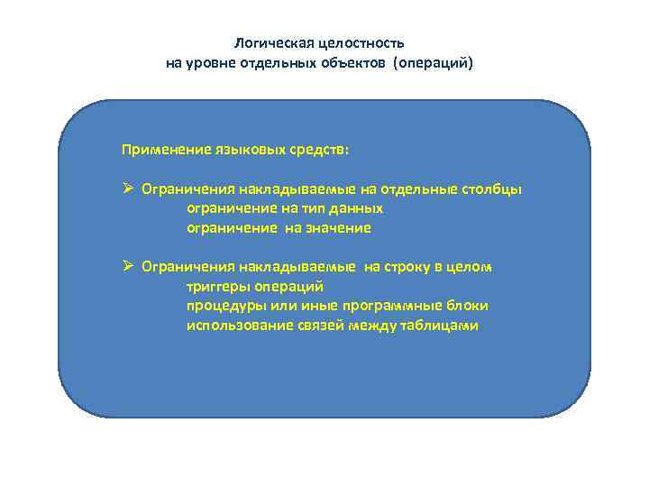 Целостность информации это. Логическая целостность. Логическая целостность базы данных. Физическая и логическая целостность баз данных. Физическая целостность базы данных.