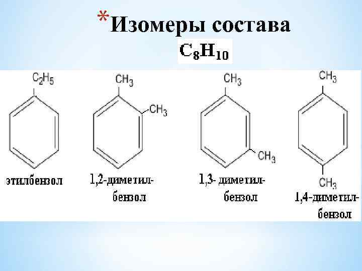 Укажите формулу аренов. Изомеры ароматических углеводородов с8н10. Изомер бензола c10h8. Структурные формулы гомологов бензола состава с8н10.