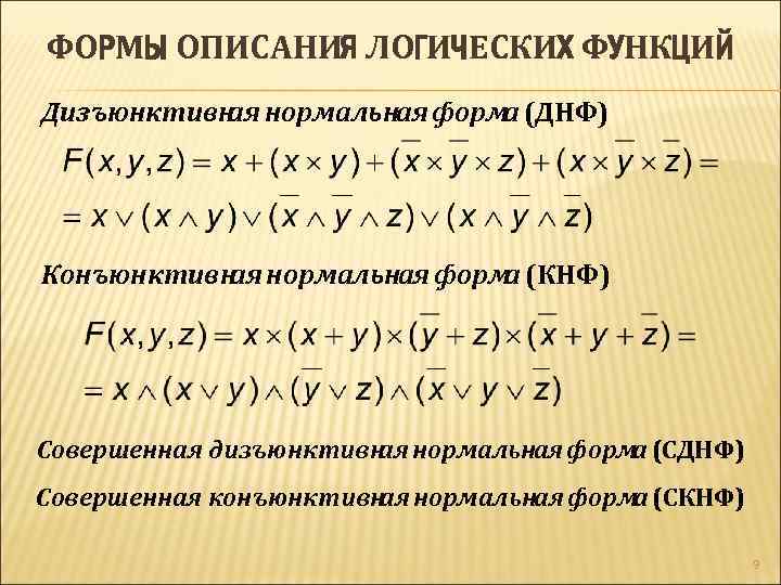 Построение комбинационной схемы на основе днф булевой функции