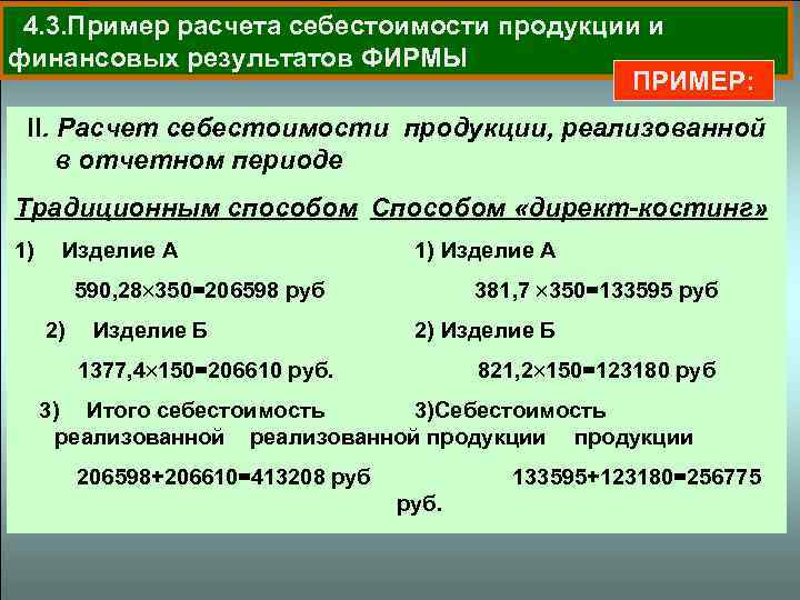 План по себестоимости продукции