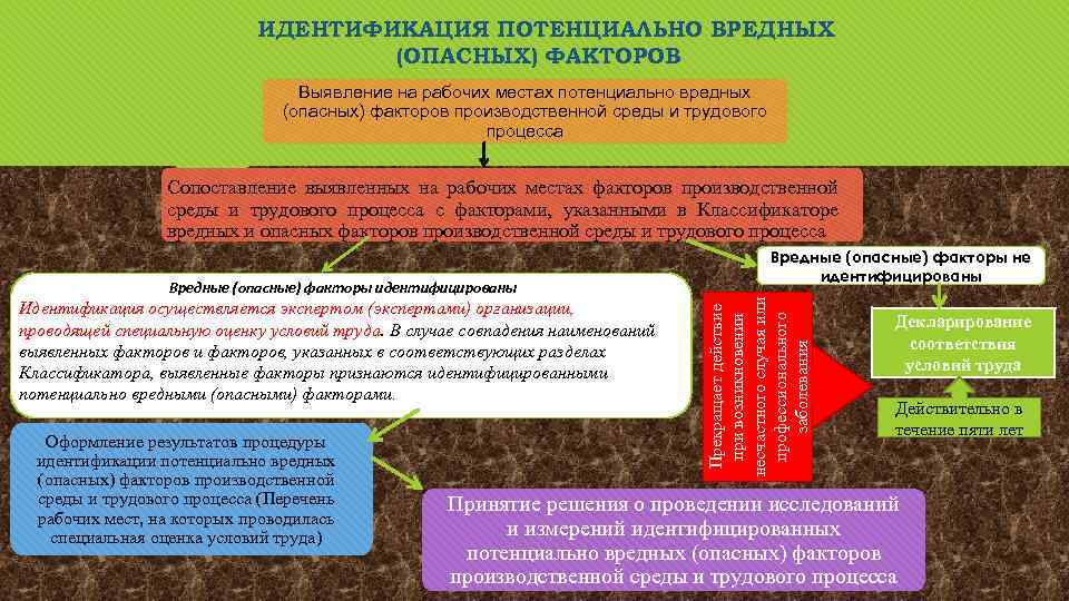 ИДЕНТИФИКАЦИЯ ПОТЕНЦИАЛЬНО ВРЕДНЫХ (ОПАСНЫХ) ФАКТОРОВ Выявление на рабочих местах потенциально вредных (опасных) факторов производственной