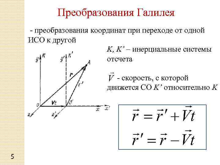 Система отсчета скорость ускорение