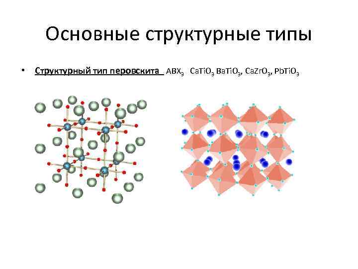 Структурные типы. Перовскит координационное число.