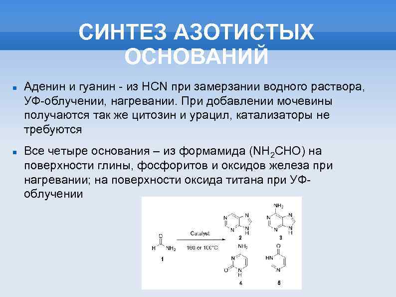 Списки синтез