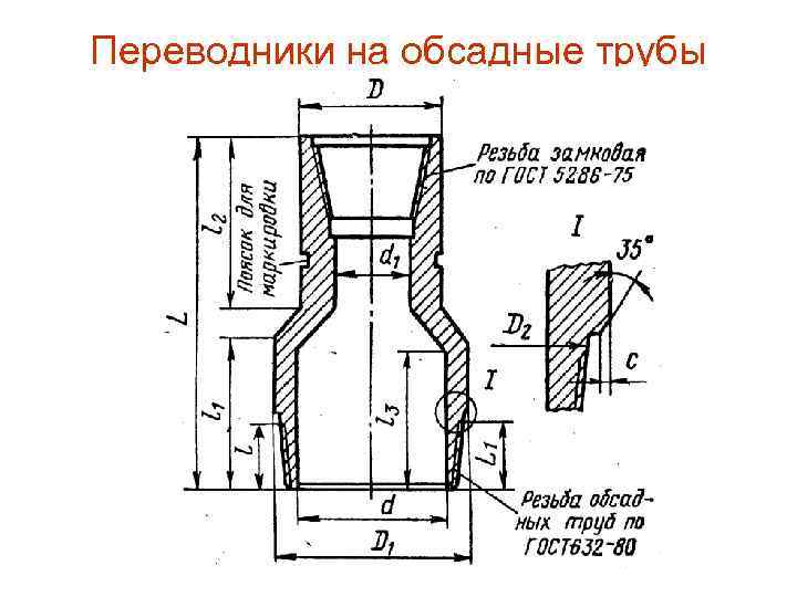 Переводники на обсадные трубы 