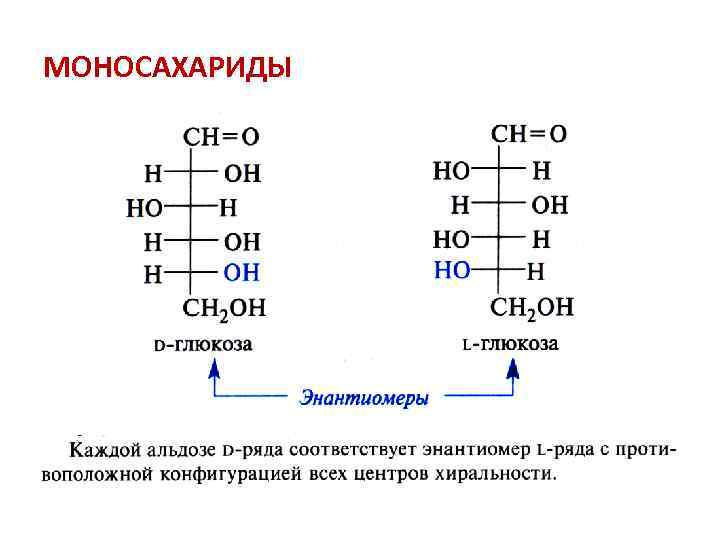 МОНОСАХАРИДЫ 