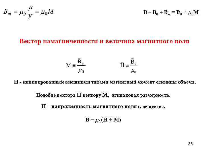 Намагниченность образца это