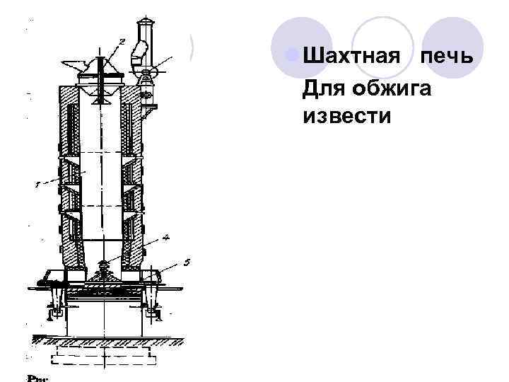 l Шахтная печь Для обжига извести 