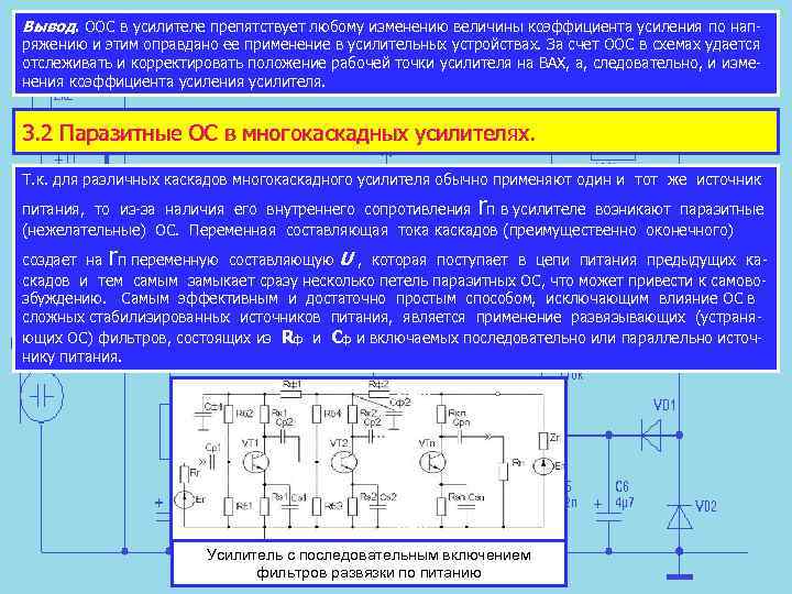 Обратная связь схема электроника