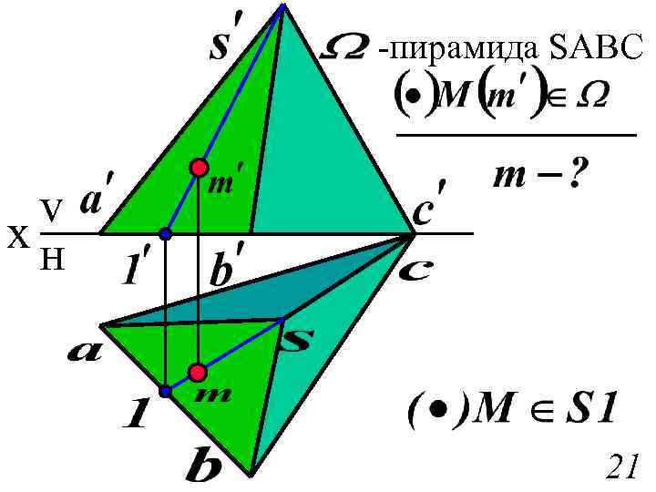 -пирамида SABC v xн 21 