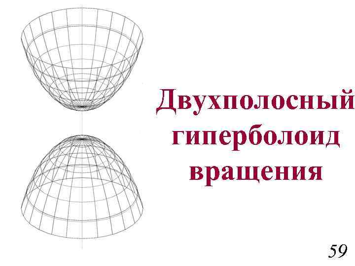 Двухполосный гиперболоид вращения 59 