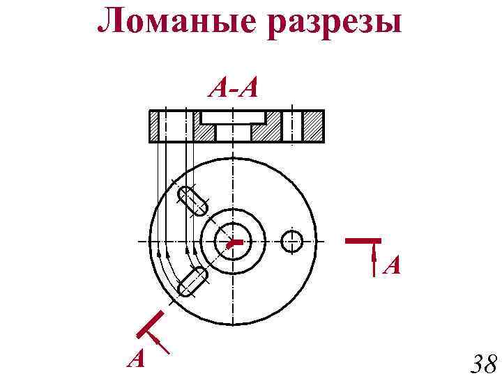 Ломаный разрез на плане