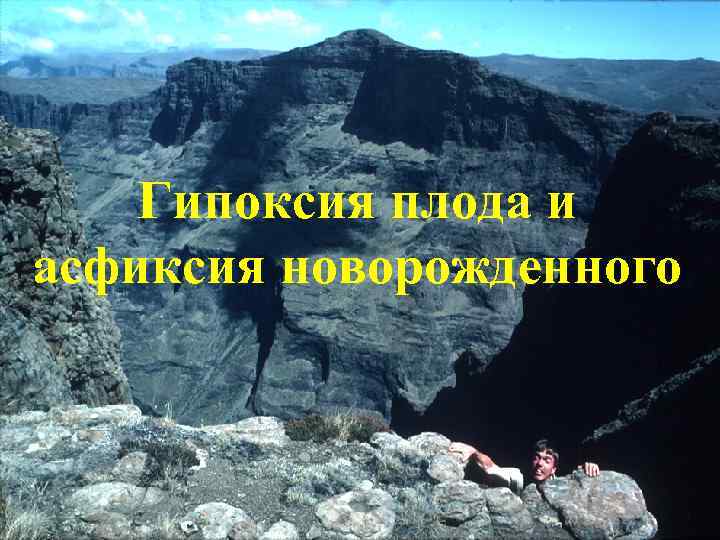 Гипоксия плода и асфиксия новорожденного 