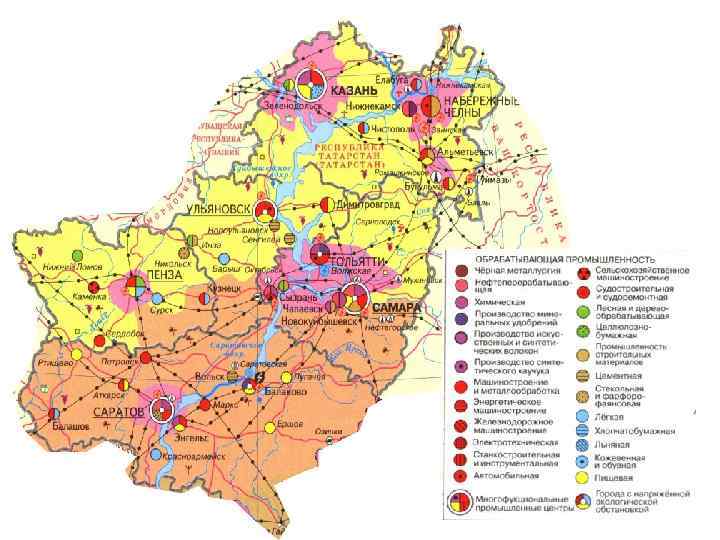 Карта промышленности самарской области