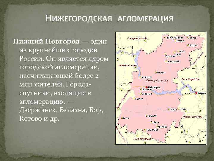 Географическое положение нижегородской области презентация