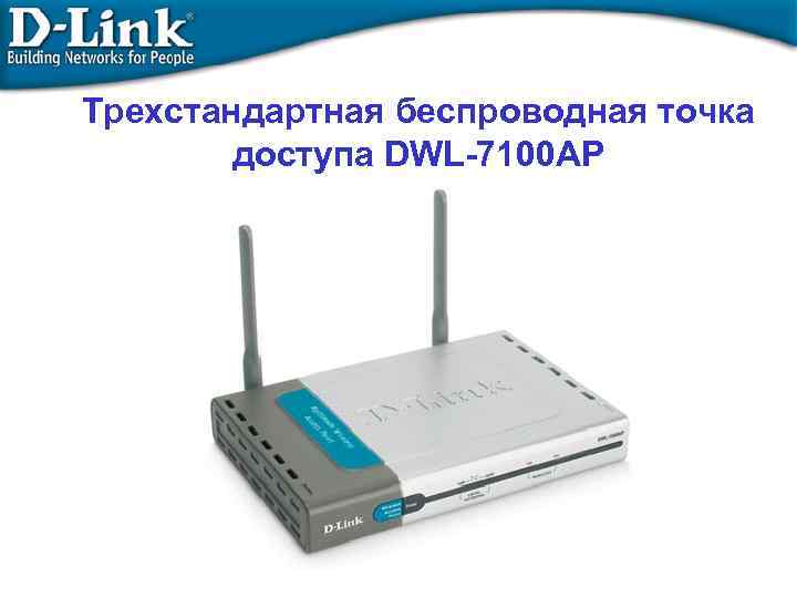 Трехстандартная беcпроводная точка доступа DWL-7100 AP 