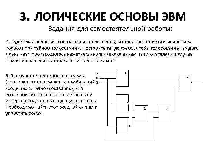 Какая логическая схема