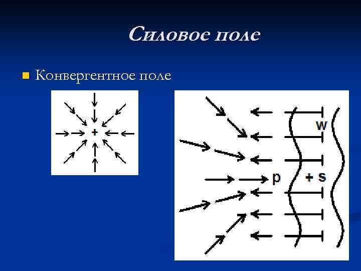 Силовое поле n Конвергентное поле 