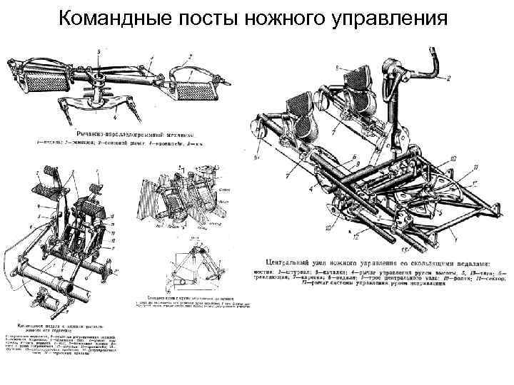 Командные посты ножного управления 