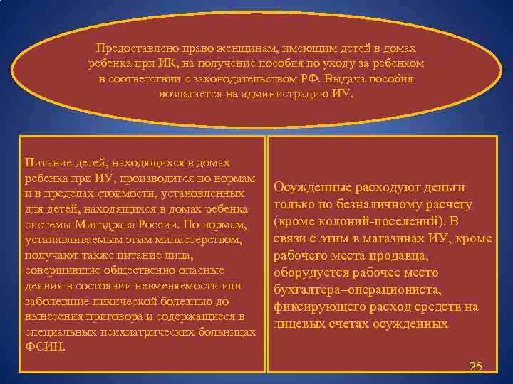 Предоставлено право женщинам, имеющим детей в домах ребенка при ИК, на получение пособия по