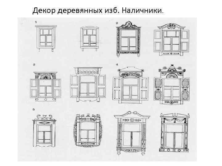 Декор деревянных изб. Наличники. 