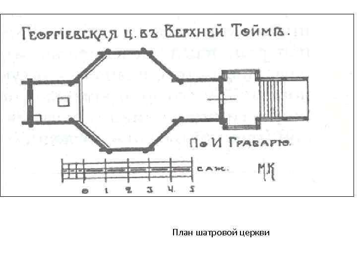 План шатровой церкви 