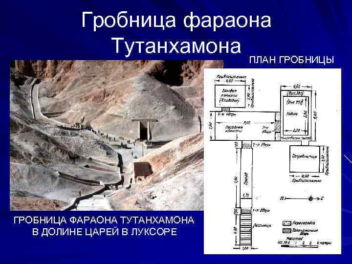 Гробница фараона Тутанхамона ПЛАН ГРОБНИЦЫ ГРОБНИЦА ФАРАОНА ТУТАНХАМОНА В ДОЛИНЕ ЦАРЕЙ В ЛУКСОРЕ 