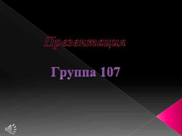 Презентация Группа 107 