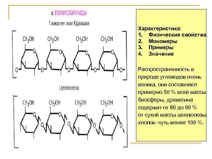 Мономеры углеводов