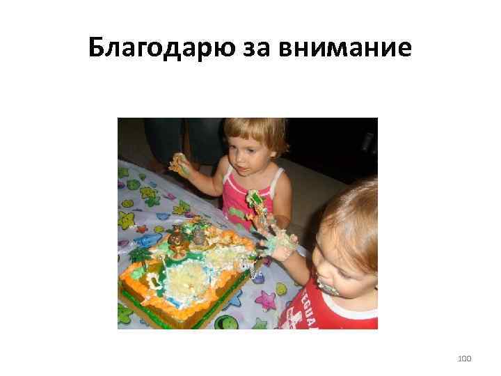 Благодарю за внимание 100 
