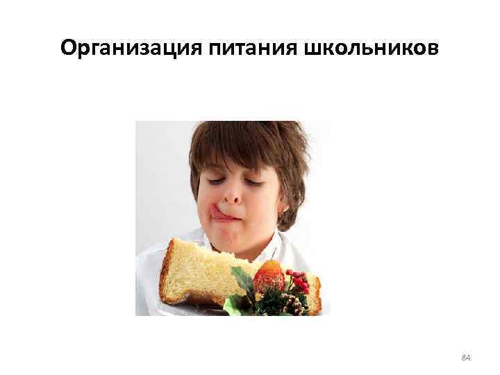 Организация питания школьников 84 