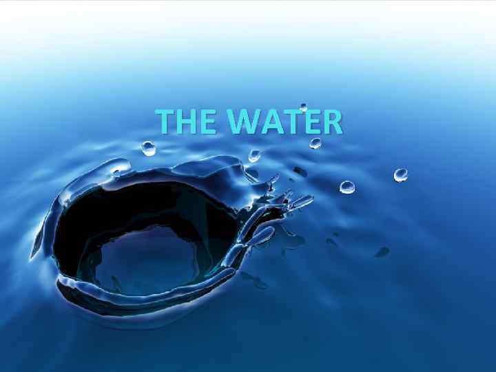 THE WATER 