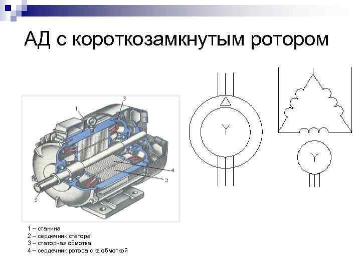 Чертеж асинхронного двигателя с фазным ротором