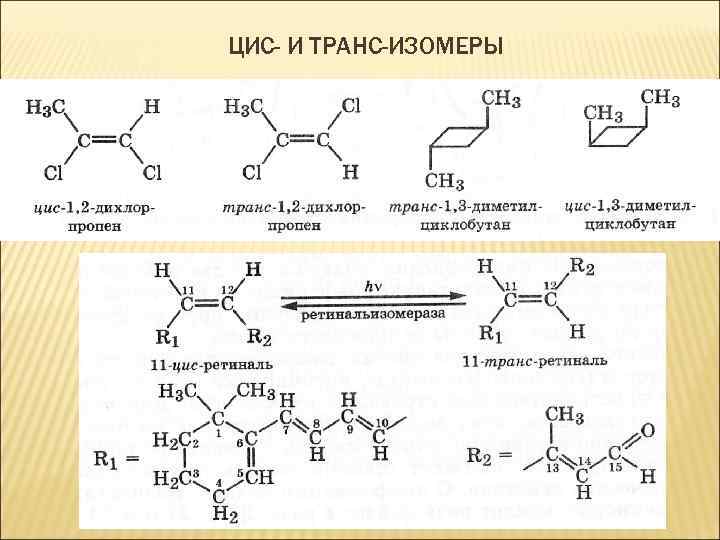 ЦИС- И ТРАНС-ИЗОМЕРЫ 